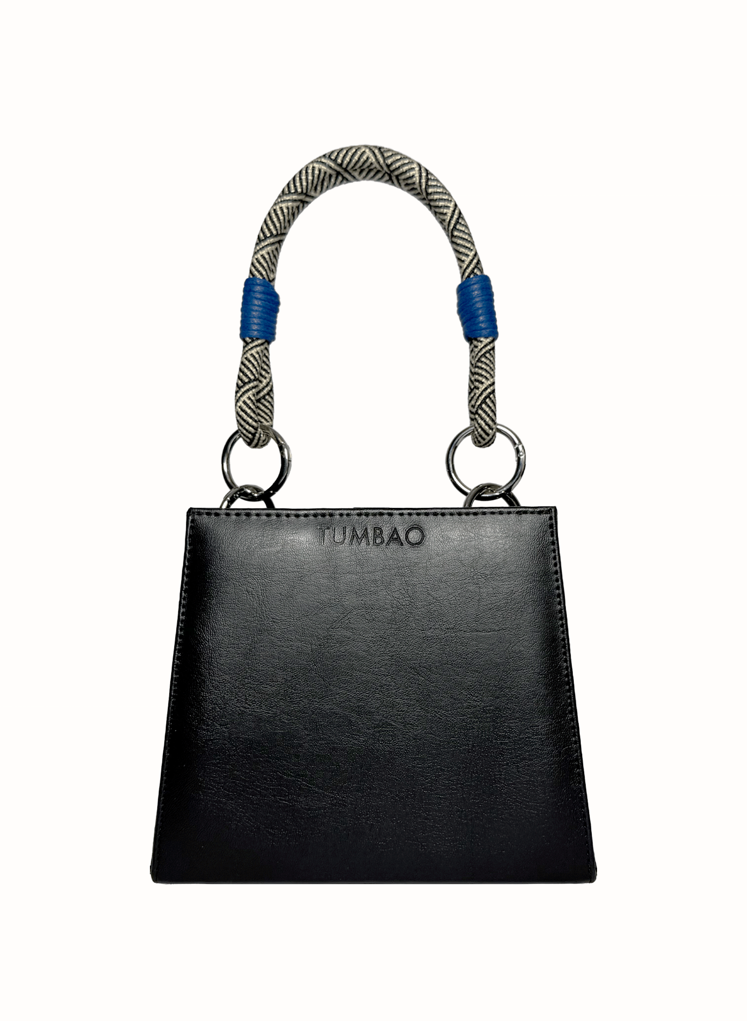 Bolso Modular Amara Negro + Asa Intercambiable Corta CARAMELO/A