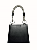 Bolso Modular Amara Negro + Asa Intercambiable Corta CARAMELO/N