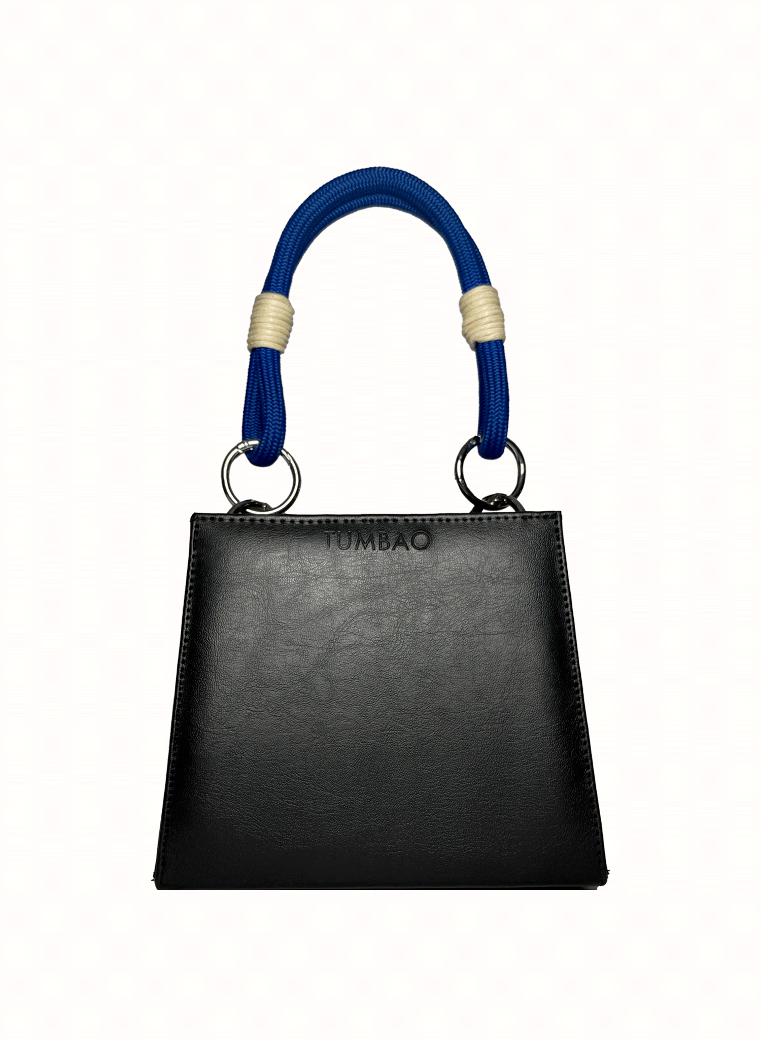 Bolso Modular Amara Negro + Asa Intercambiable Corta COBALTO/B